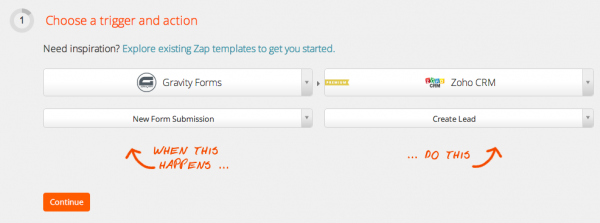 Making Your Gravity Forms Work For You | Create a New Zap