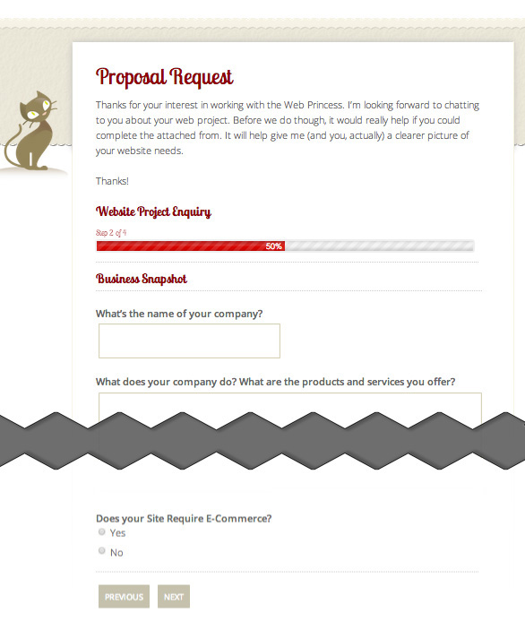 Proposal Request Form