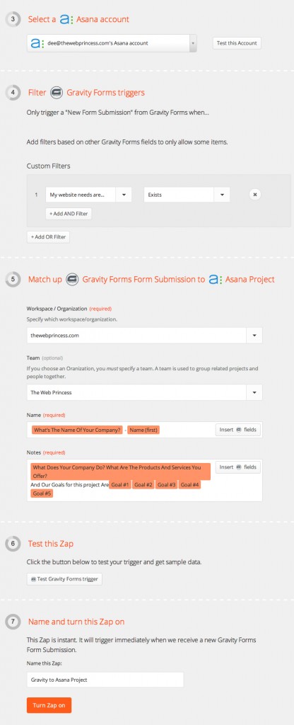 Making Your Gravity Forms Work For You | Zapier and Asana